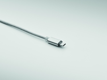 Logo trade corporate gifts image of: 2 in 1 long charging cable